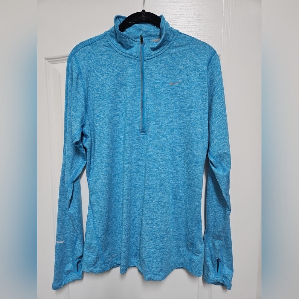 Nike Running Dri-Fit Blue Quarter-Zip.